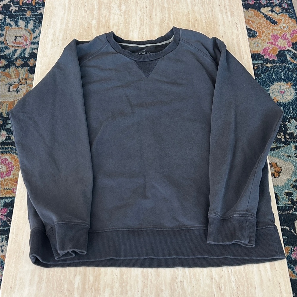 Mack Weldon Men's Dark Gray Crewneck Sweater